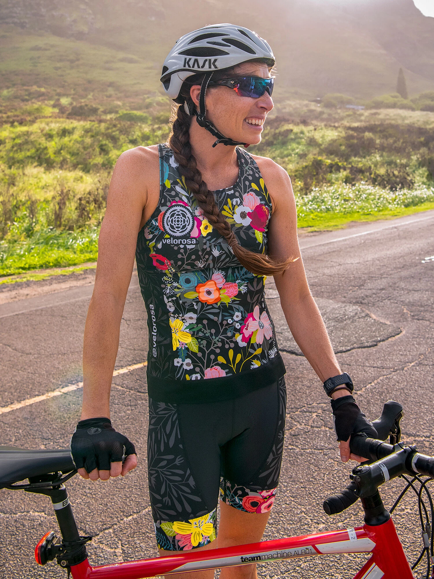 Ride Relentless Cycling Tank Top - Night Garden 3 Ride Relentless Cycling Tank Top - Night Garden