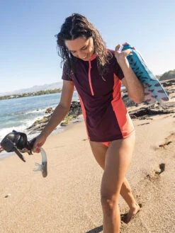 Sunbuster 1/2 Zip Short Sleeve Sun Shirt - Solid -Rab store 430987 06