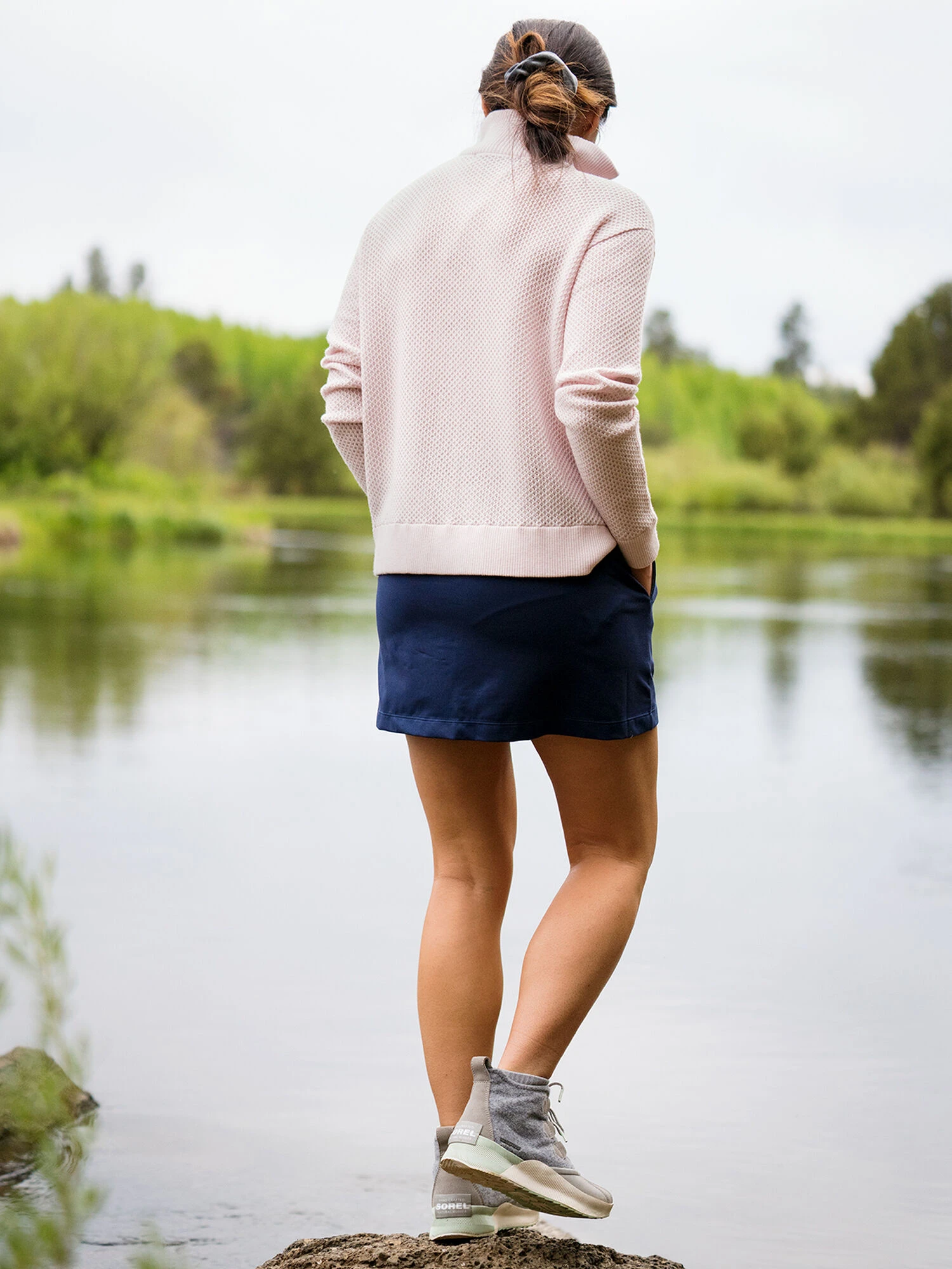 Woolicious Waffle 1/4 Zip Sweater - Solid 9 Woolicious Waffle 1/4 Zip Sweater - Solid - Image 7