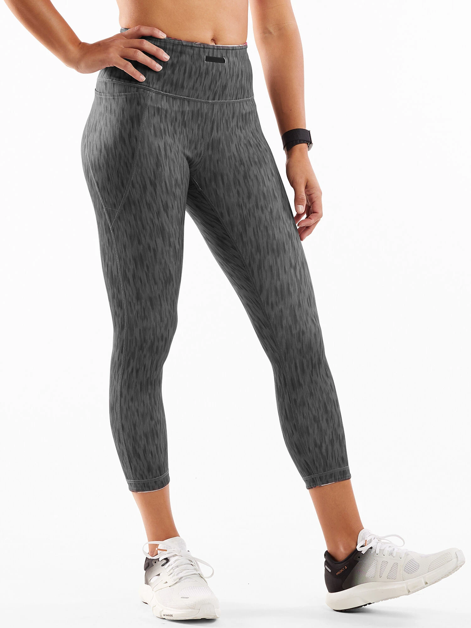 Mad Dash Reversible Crop Tights - Glacier Meadows 5 Mad Dash Reversible Crop Tights - Glacier Meadows - Image 3