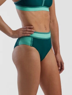 Rockaway High Waisted Bikini Bottom - Colorblock 8 Rockaway High Waisted Bikini Bottom - Colorblock -Rab store 600930 03