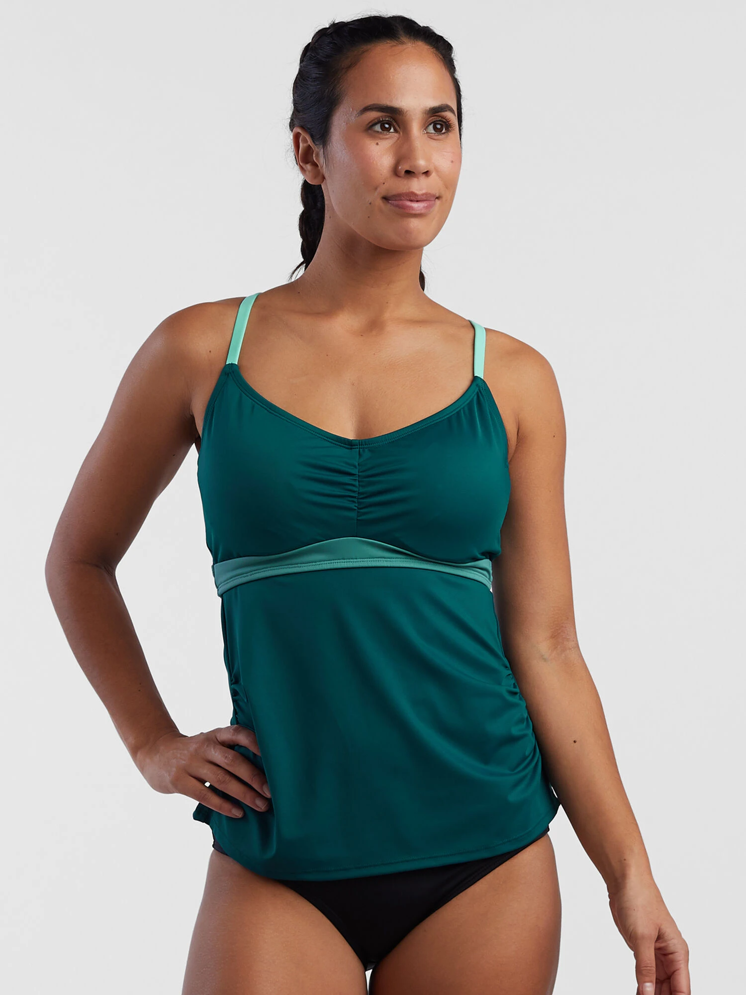Tidal Rave Underwire Tankini Top - Colorblock 4 Tidal Rave Underwire Tankini Top - Colorblock - Image 2