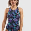 Selkie High Neck One Piece Swimsuit - Amazonia
